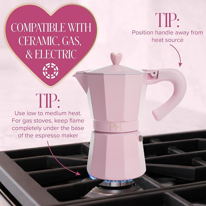 Paris Hilton Espresso Maker – Pink (6 Cups)