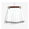 Women Gothic Skirt Black Pleated