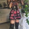 Gothic Dress with Xandrez Bandage Pattern