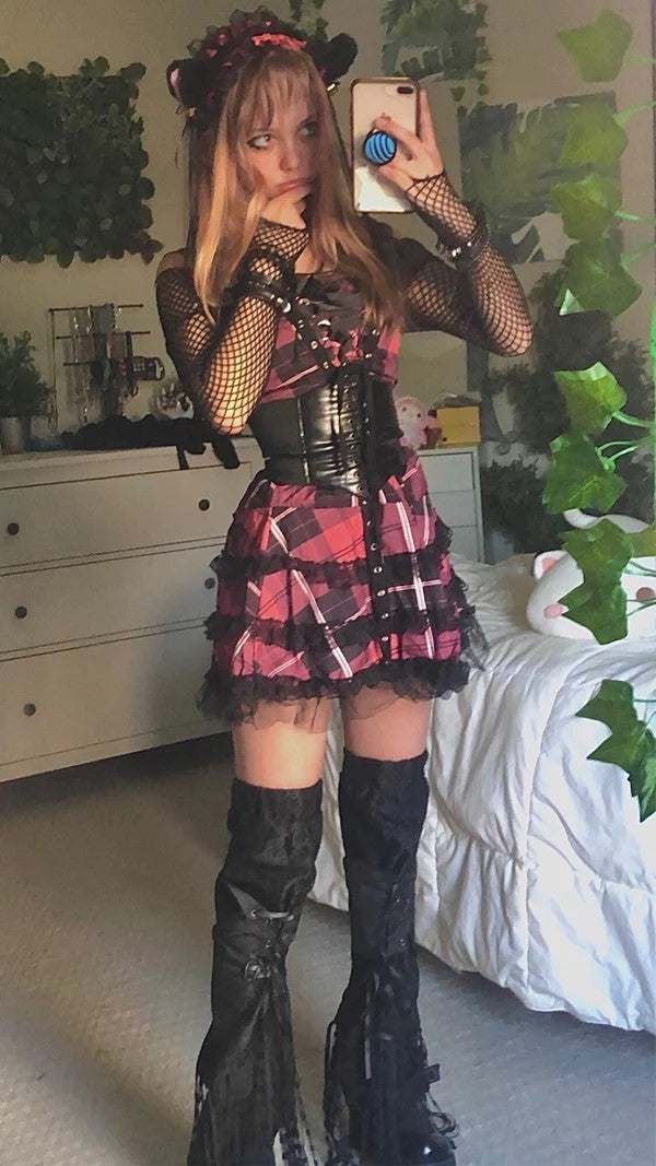 Gothic Dress with Xandrez Bandage Pattern