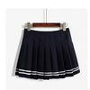 Women Gothic Skirt Black Pleated