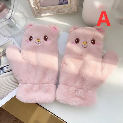Cute Cat Plush Gloves