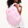 Double Pocket Bow Backpack – Pink