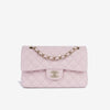 Baby Pink Caviar Leather Shoulder Bag