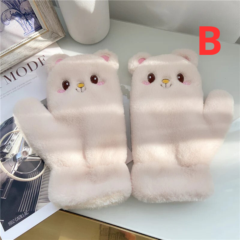 Cute Cat Plush Gloves