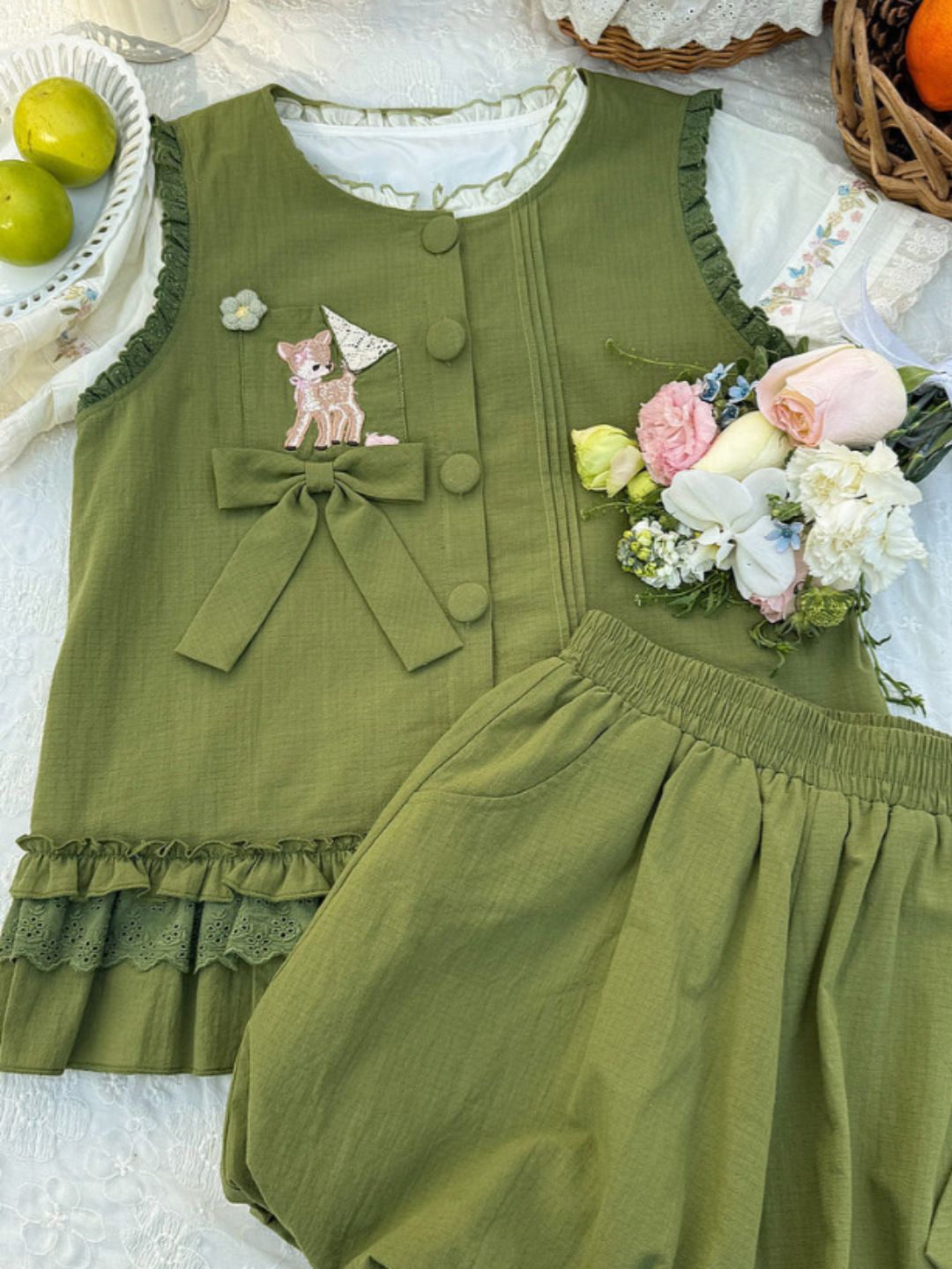 Bambi Ruffle Top & Bubble Shorts