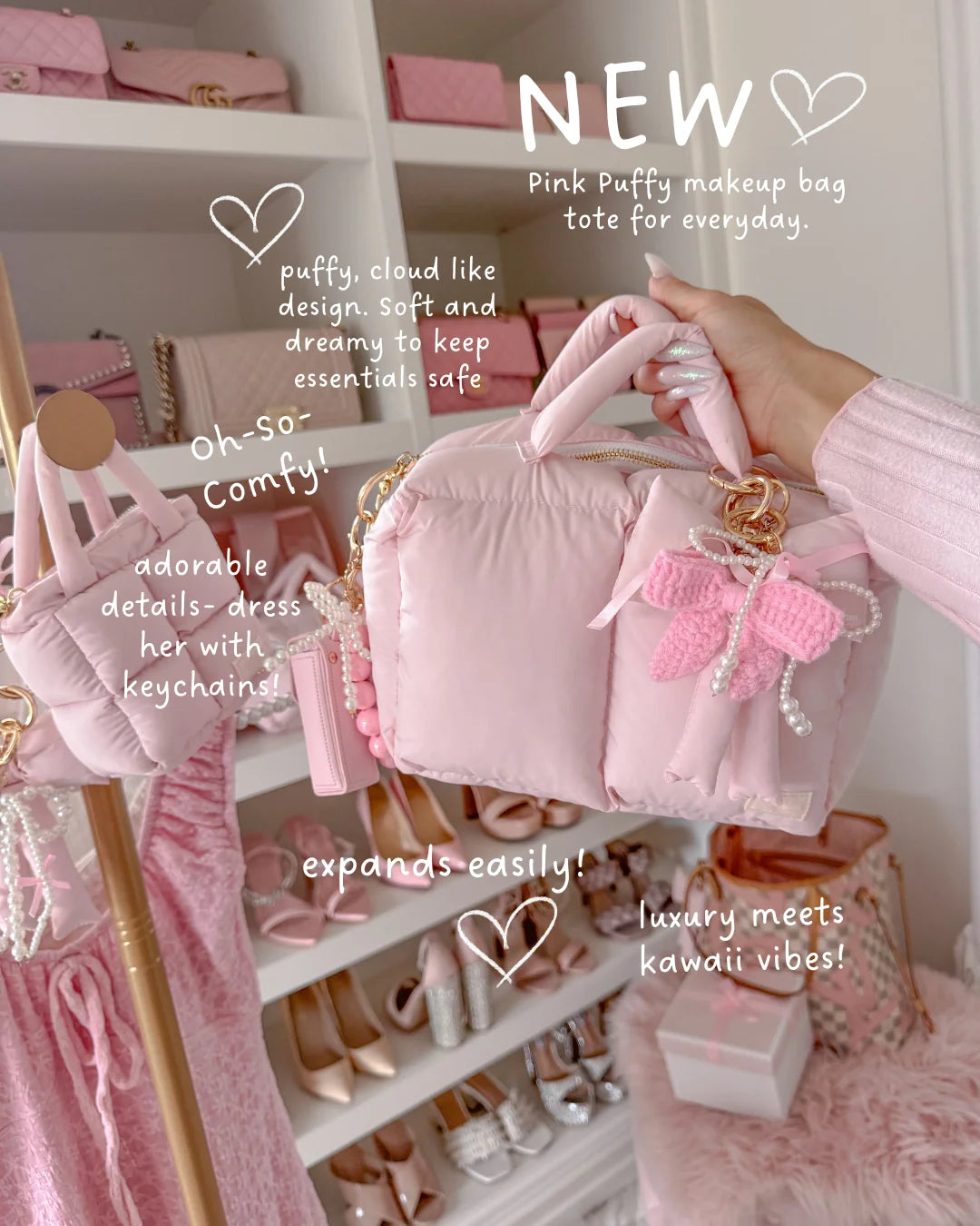 Pink Puffy Tote Collection – Limited Edition