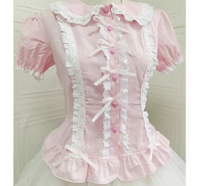 Fashion Top Button Heart