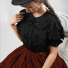 Black Cute Lolita Shirt Bows