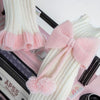 Bow Pompon Leg Warmers