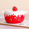 Red Kawaii Strawberry Bowl
