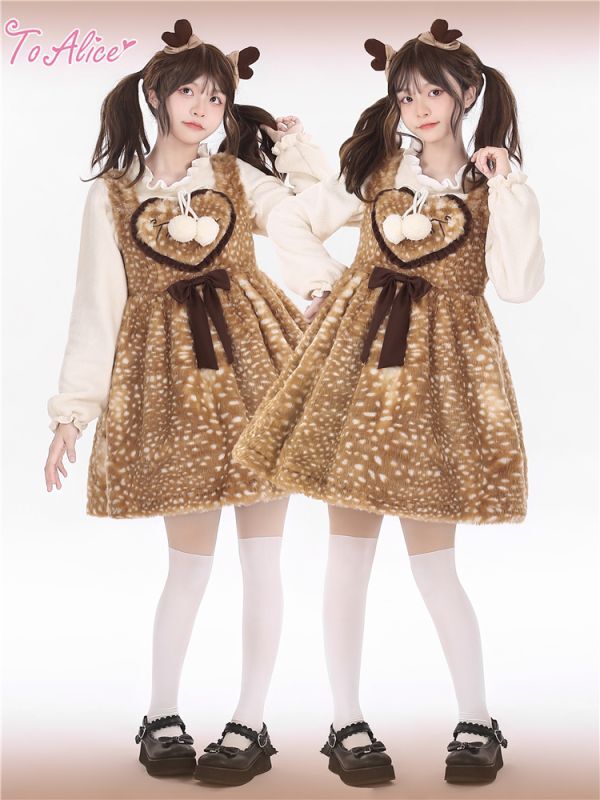 Kawaii Bambi Mini Dress
