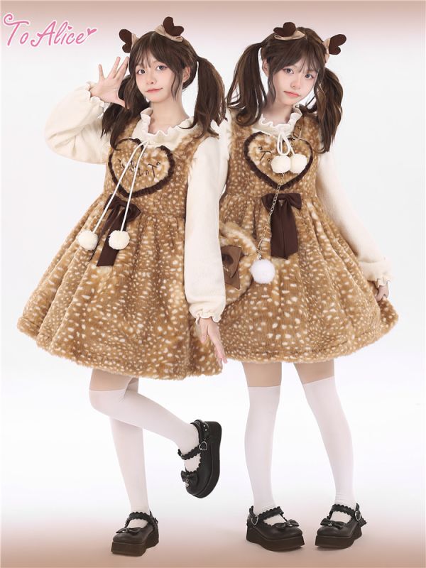 Kawaii Bambi Mini Dress