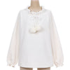 Warm Pom-Pom Bow Sweater