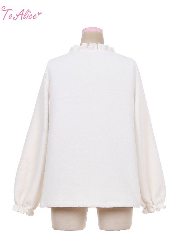 Warm Pom-Pom Bow Sweater