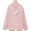 Warm Pom-Pom Bow Sweater
