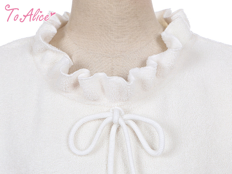 Warm Pom-Pom Bow Sweater