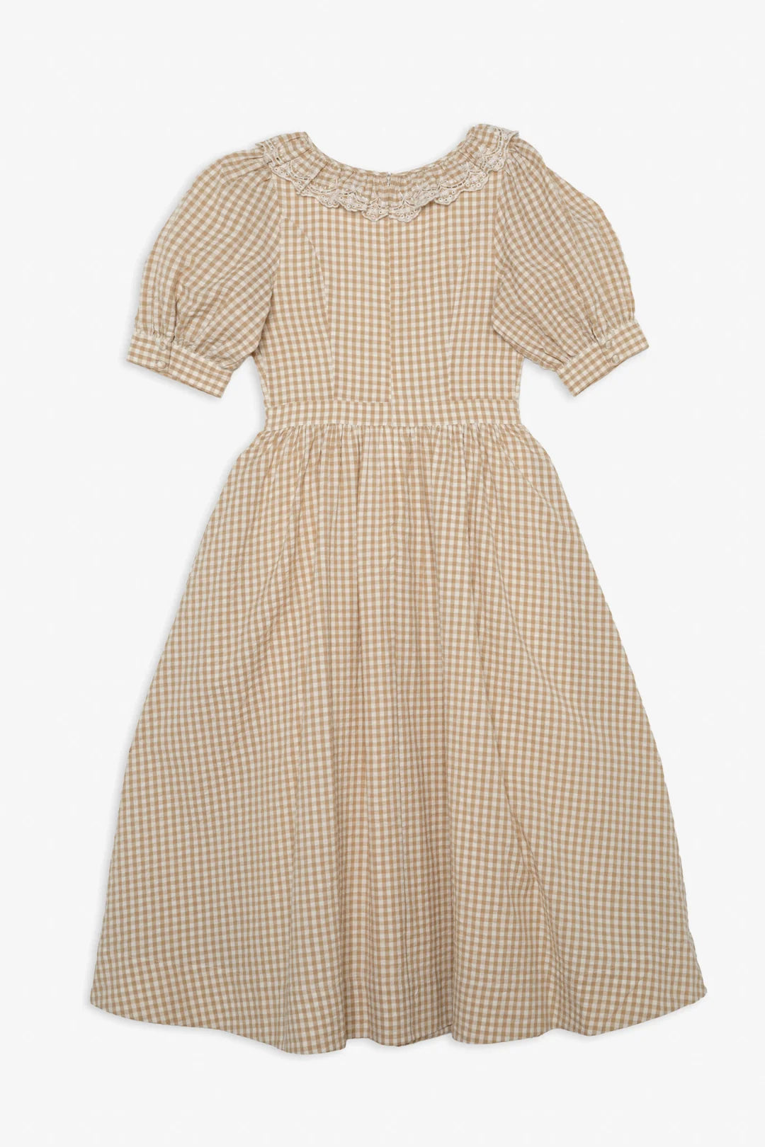 Vintage Gingham Midi Dress