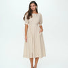 Vintage Gingham Midi Dress