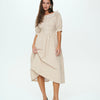 Vintage Gingham Midi Dress
