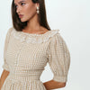 Vintage Gingham Midi Dress