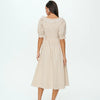 Vintage Gingham Midi Dress