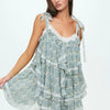 Lace Ruffle Mini Dress