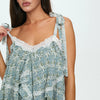 Lace Ruffle Mini Dress