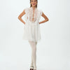 Victorian Lace Eyelet Mini Dress