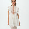 Victorian Lace Eyelet Mini Dress
