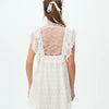 Victorian Lace Eyelet Mini Dress