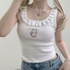 Kawaii Cat Top With Lace
