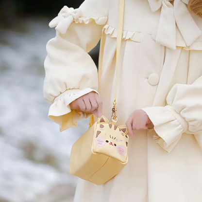 Lovely Toast Cat Crossbody Bag
