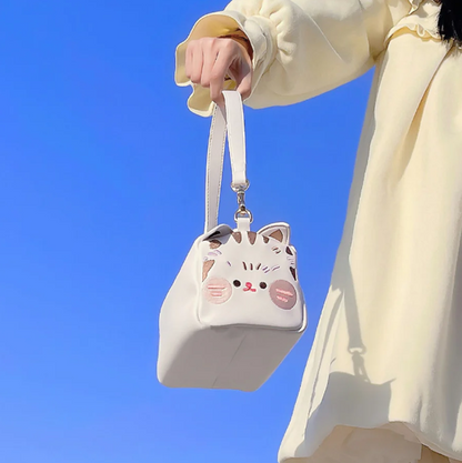 Lovely Toast Cat Crossbody Bag