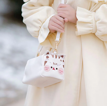 Lovely Toast Cat Crossbody Bag