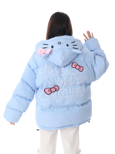 Kawaii Hello Kitty  Winter Hooded Coat