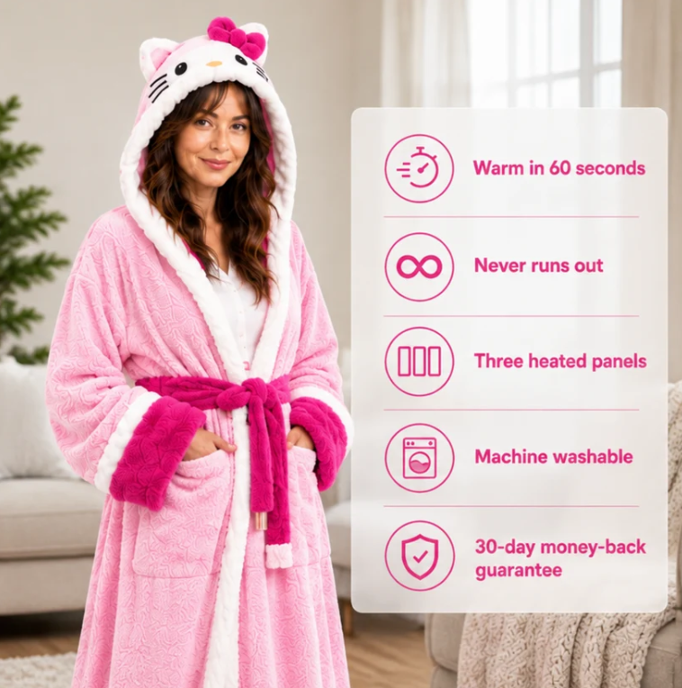 Heated Winter Blanket Robe
