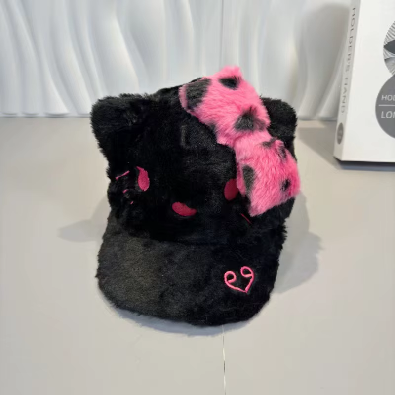 Cartoon Kitty Leopard Cap