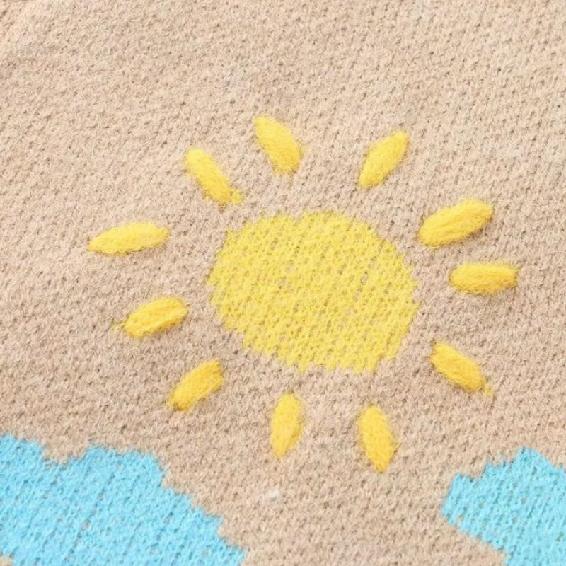 Cartoon Knit Cardigan