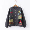 Cartoon Knit Cardigan