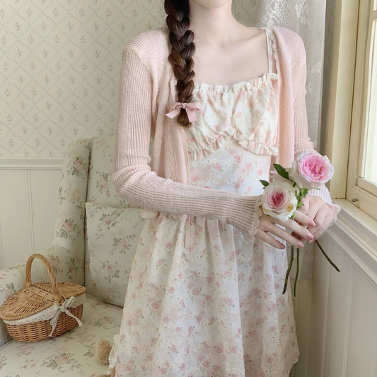 Coquette Knit Cardigan – Soft, Sweet & Elegant