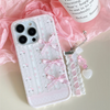Coquette Pink Bow Phone Case with Charm
