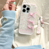 Coquette Pink Bow Phone Case with Charm