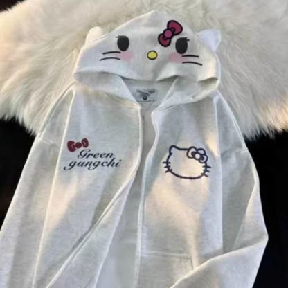Cute H-Kitty Hoodie