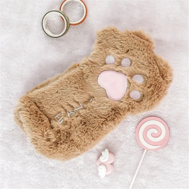 Kawaii Cat Paw Pencil Case