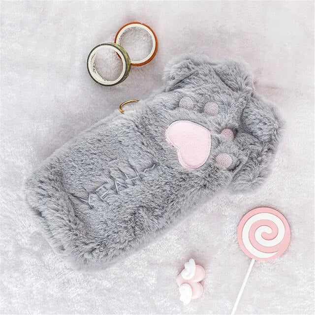 Kawaii Cat Paw Pencil Case