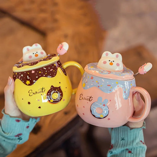 Sweet Donut mug and Spoon