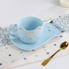 Cute Cat Mug And Dish Set
