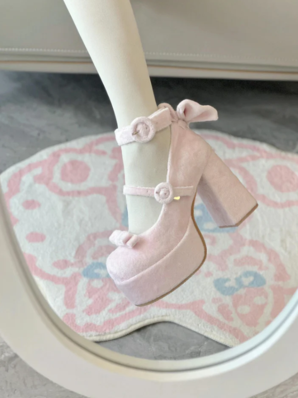 ♡ Cute Doll ♡ - Velvet High Heels