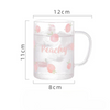 Cute Peach Bowl And Cup